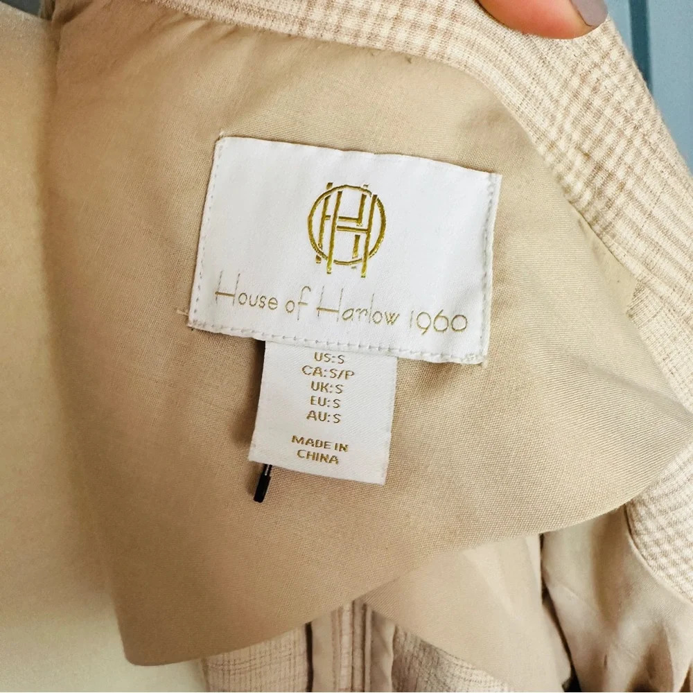 House of Harlow 1960 Women’s Double Breasted Blazer S - Picture 7 of 8